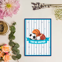 Sports Birthday Party  Invitations  | Sports Birthday Party Supplies