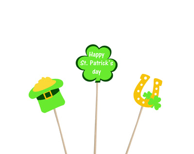 Saint Ptrick's Day Cupcake Toppers