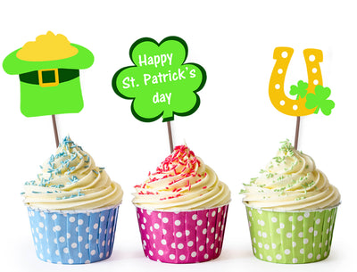 Saint Ptrick's Day Cupcake Toppers