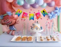 Trolls 1st Birthday Party Ideas - Banner
