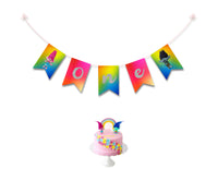 Trolls 1st Birthday Party Ideas - Banner
