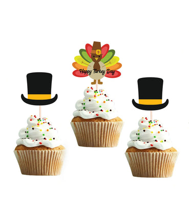 Thanksgiving Cupcake Toppers