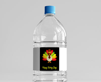 Thanksgiving Water Bottle Labels