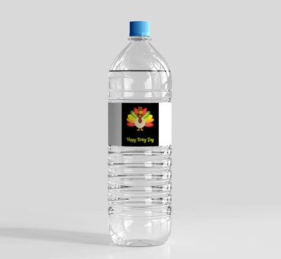 Thanksgiving Water Bottle Labels