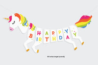 Unicorn Birthday Party Banner