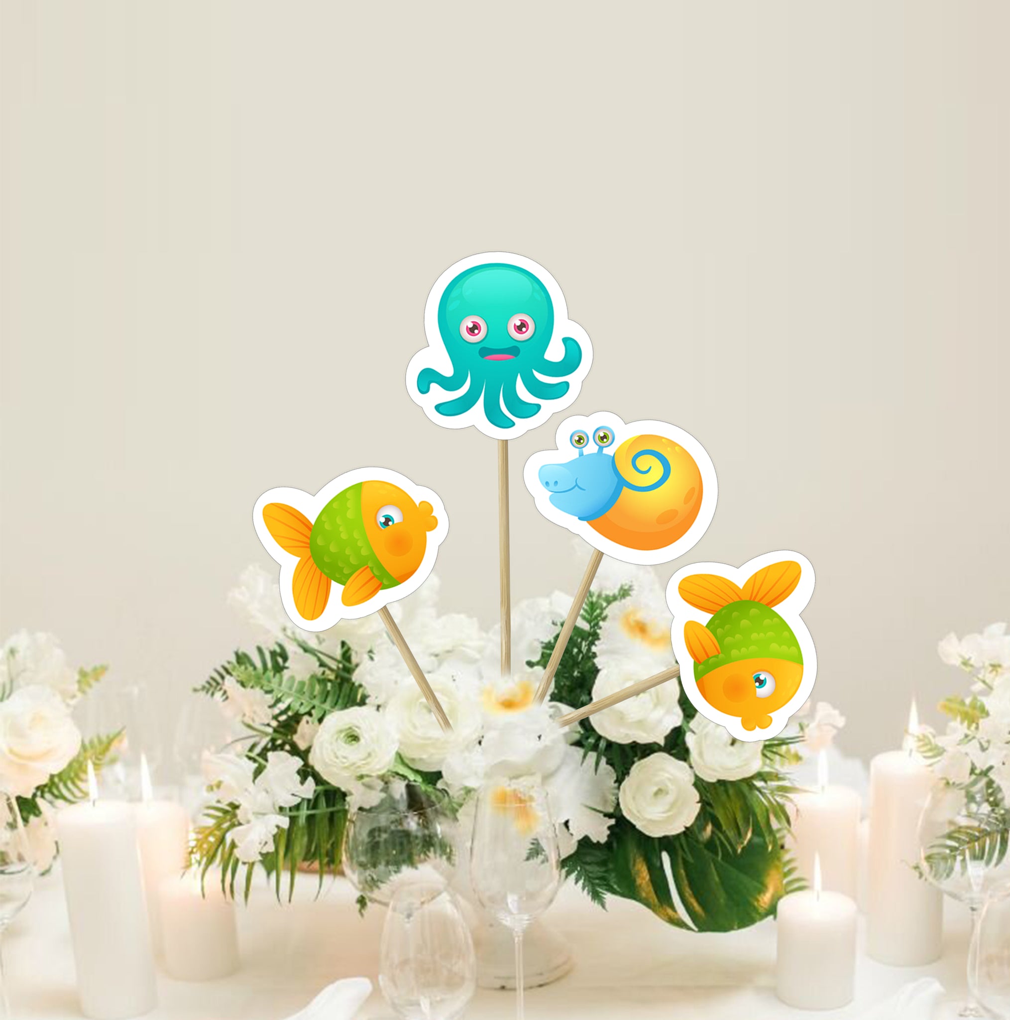 Under The Sea Baby Shower Theme Girl Table Decors