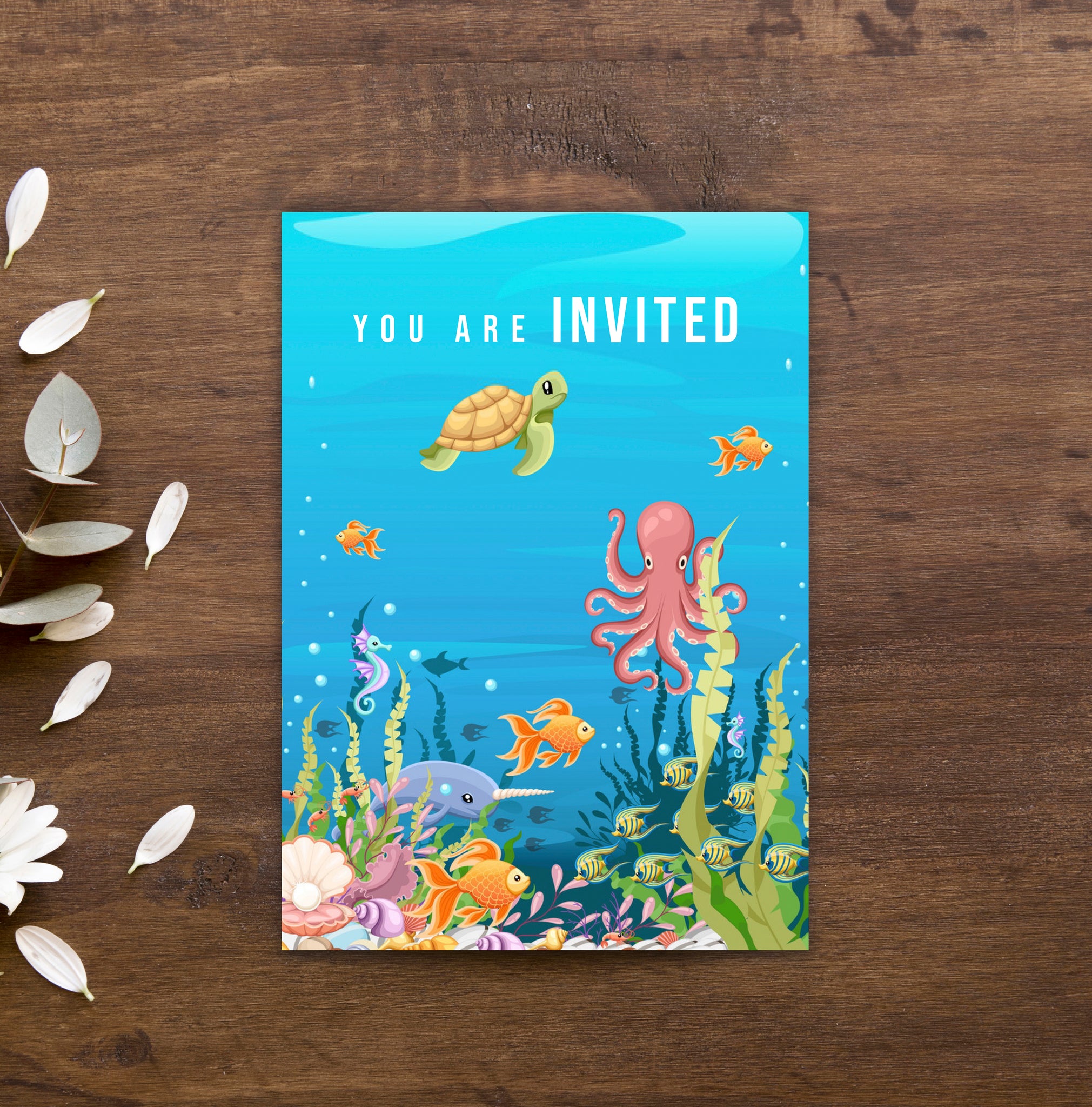 Under the Sea Theme Baby Shower Invitations  Girl Baby Shower Invitat –  partiesandsupplies