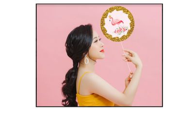 Birthday Photo Prop Ideas | Flamingo Photo Booth Prop