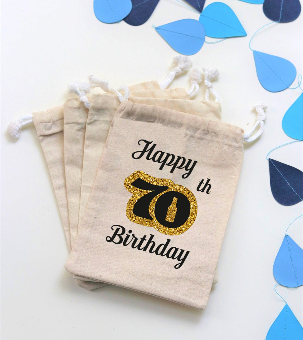 70th Birthday Party Favor Bags  Birthday Goodie Bags – partiesandsupplies
