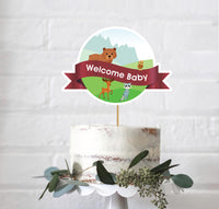 Woodland Baby Shower Cake Decorations