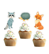 Woodland Baby Shower Cupcake Toppers