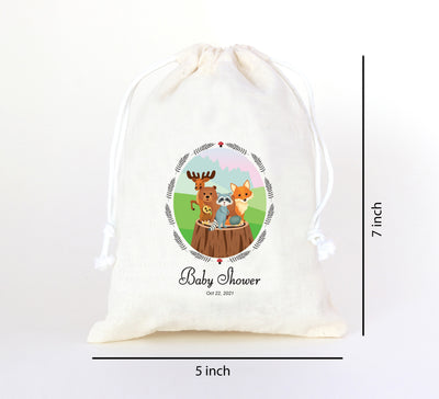 Woodland Baby Shower Favor Bags
