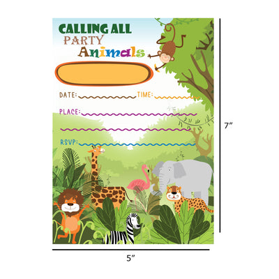 AnimalBirthday Invitations Ideas | Jungle Theme Birthday Invitation