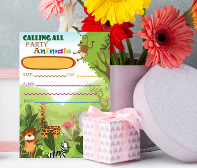 AnimalBirthday Invitations Ideas | Jungle Theme Birthday Invitation