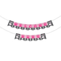 Elephant Girl Baby Shower Banner