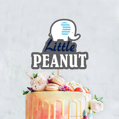 Elephant Themed Baby Shower Cake Topper