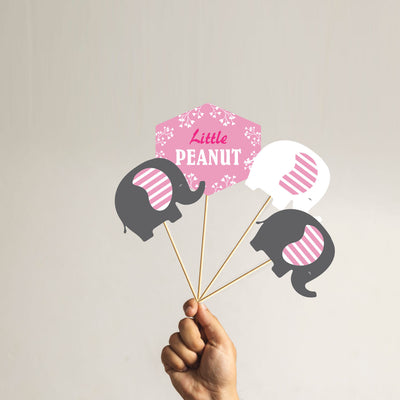 Elephant Themed Birthday Decorations | Elephant Theme Centerpiece for Girl