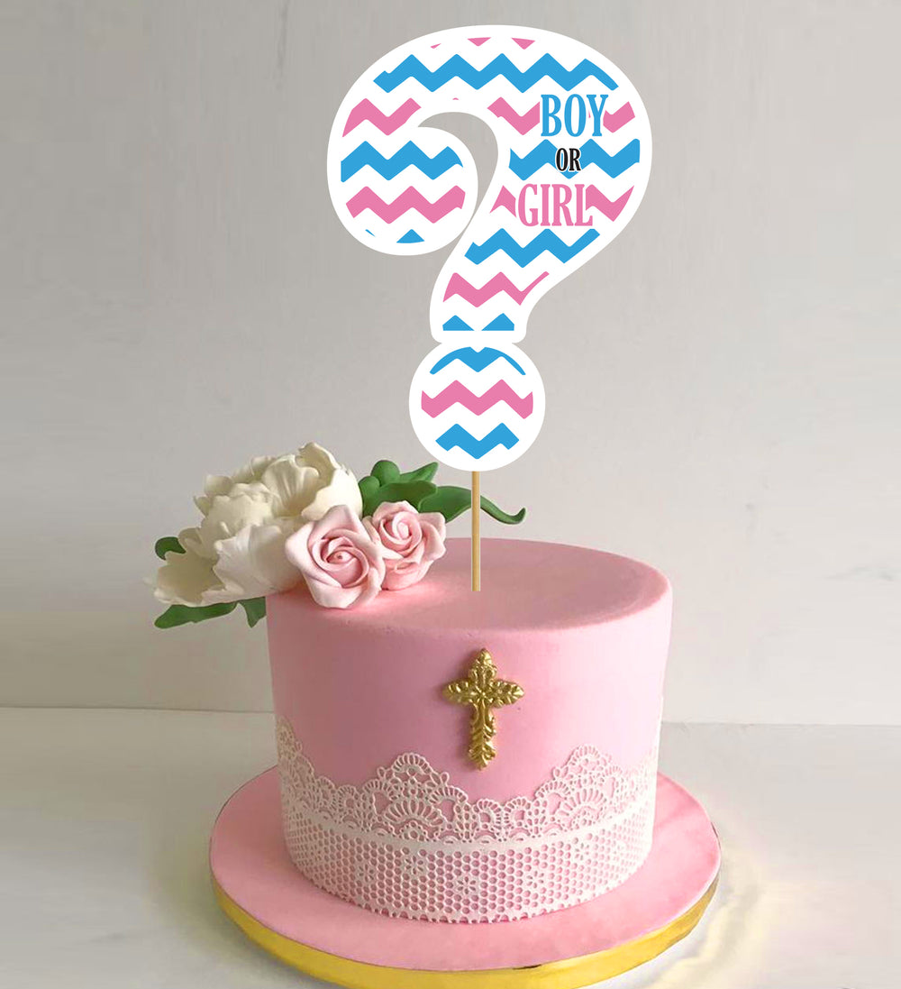 Gender Reveal Cake Topper