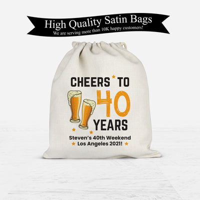 40th Birthday Party Favor Bag  | Happy Birthday Gift Ideas