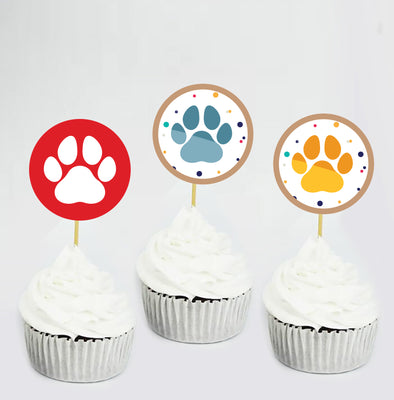 Happy Gotcha Day Doggy Cupcake Topper