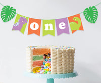 Dinosaur Themed Birthday Supplies | Dinosaur One Birthday Banner