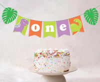 Dinosaur Themed Birthday Supplies | Dinosaur One Birthday Banner