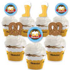 Oktoberfest Cupcake Toppers | Party Ideas for Oktoberfest