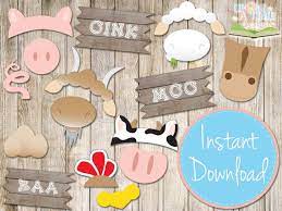 Farm Birthday Party Supplies |Farm Birthday Photo Props