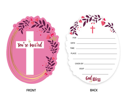 Baby Girl Baptism Invitations |Ideas for Baptism Invitations