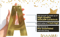 Party Theme for 50th Birthday - Gold Banner
