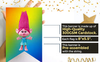 Trolls 1st Birthday Party Ideas - Banner