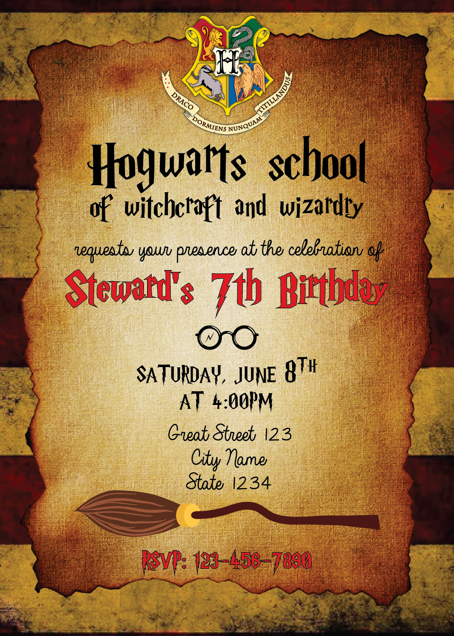 Harry Potter Birthday Invitations | Harry Potter Birthday Party Ideas