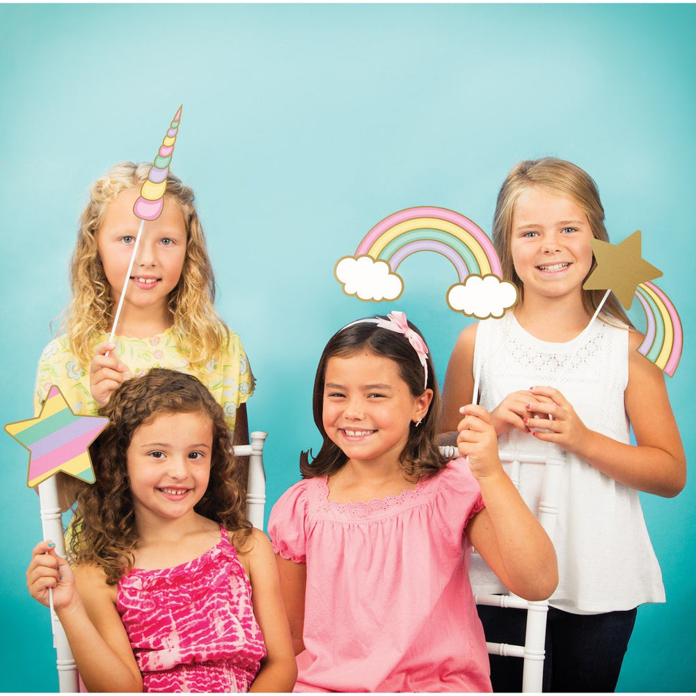 Birthday Photo Booth Backdrops | Unicorn Photo Booth Props