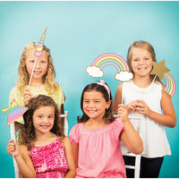 Birthday Photo Booth Backdrops | Unicorn Photo Booth Props