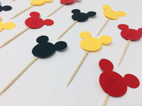 Mickey Mouse Cupcake Toppers Party |Mickey Mouse Boy Cupcake Toppers
