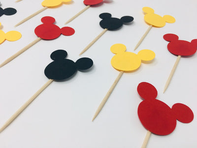 Mickey Mouse Cupcake Toppers Party |Mickey Mouse Boy Cupcake Toppers