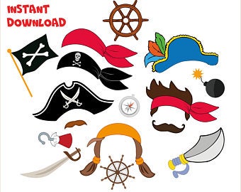 Pirates Birthday Party Supplies  | Pirate Theme Photo Booth Prop