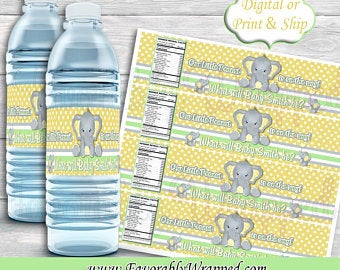 Little Peanut Themed Birthday | Happy Birthday Water Bottle Labels