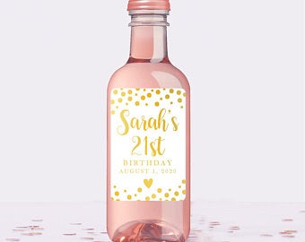 Woodland Birthday Party |Woodland Creatures Wine Labels
