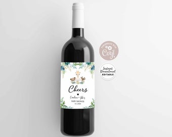 Airplane Birthday Decoration Ideas | Airplane wine bottle labels