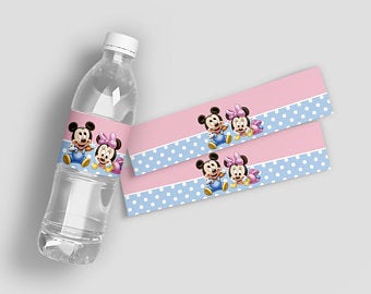 Mickey Mouse Water Bottle Stickers