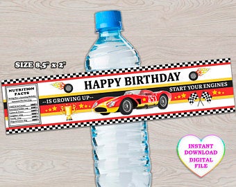Car Water Bottle Labels | Truck Water Labels