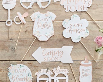 Mickey Mouse Baby Shower Decorations for A Boy | Mickey Mouse Photoprops