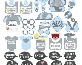 Little Peanut  Boy Birthday Decorations | Little Peanut Photo Props