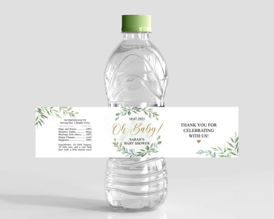 Pregnancy Announcement Ideas  | Oh Baby Water Bottle Labels