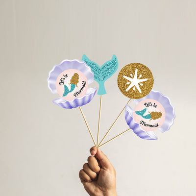Mermaid Birthday Party Centerpiece Decoration for Tables