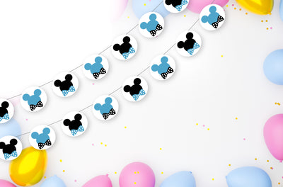 Party Decorations Baby Shower Garland | Mickey Mouse Themed Garland