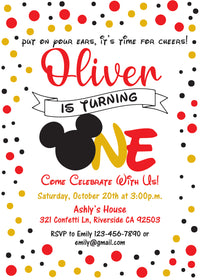 Mickey Mouse Birthday Ideas | Mickey Mouse Invitation Ideas