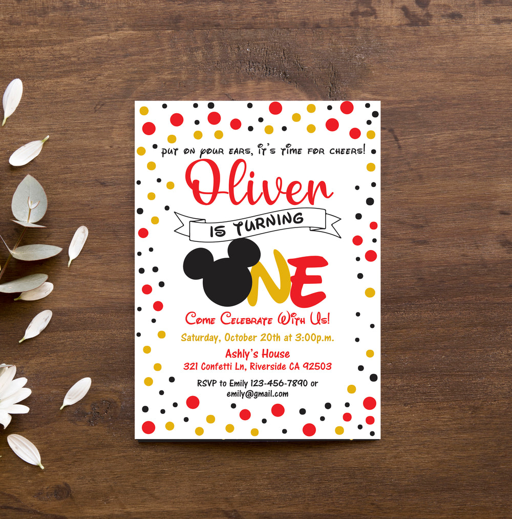 Mickey Mouse Birthday Ideas | Mickey Mouse Invitation Ideas