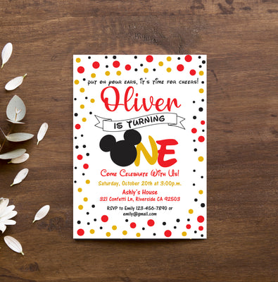 Mickey Mouse Birthday Ideas | Mickey Mouse Invitation Ideas